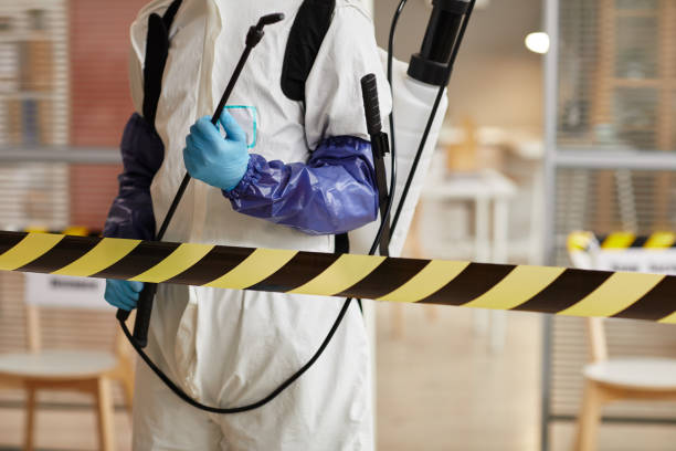 Professional Biohazard Cleanup technician working in Hills, MN